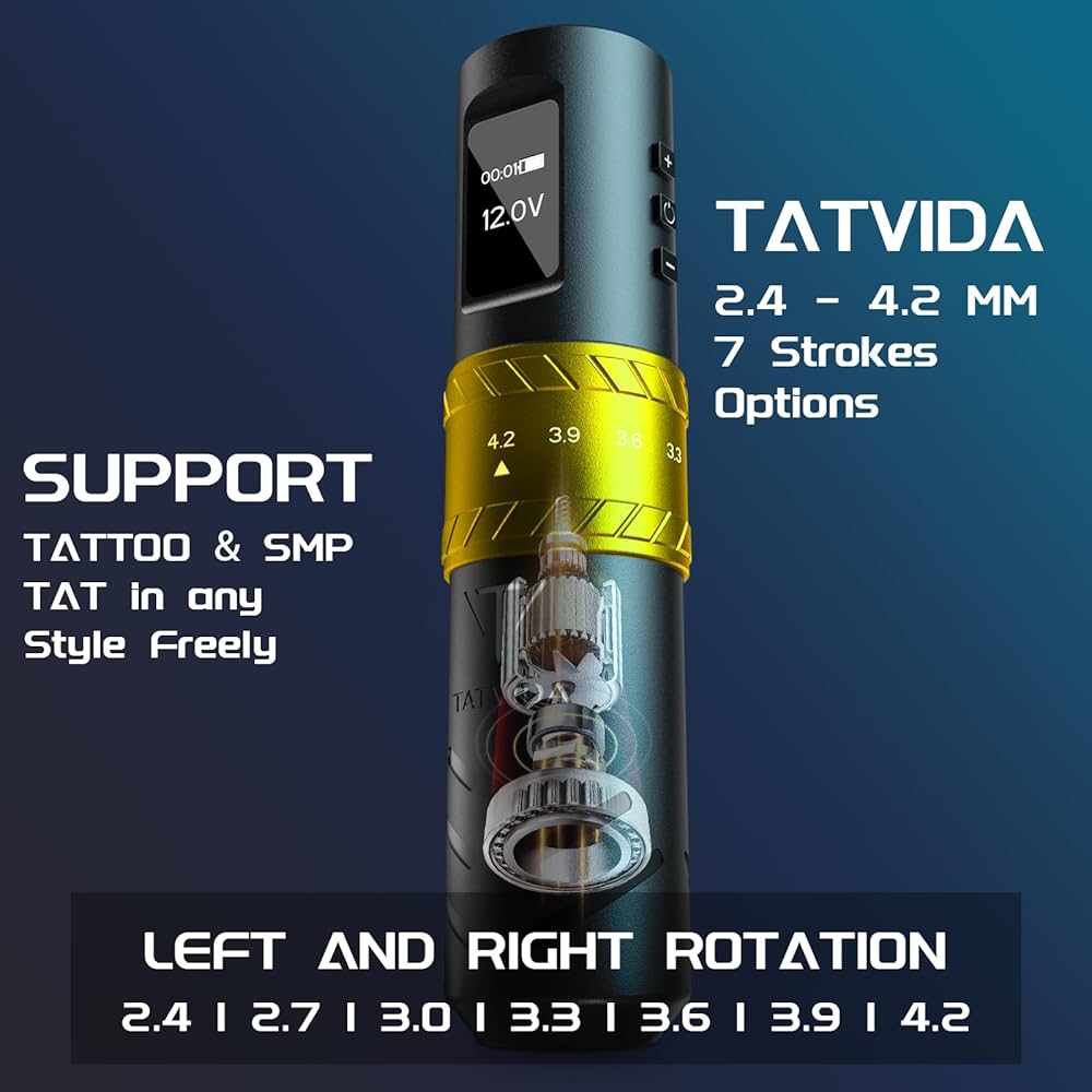 Amazon.com: Tattoo Gun Wireless tattoo machine, 2400mAh